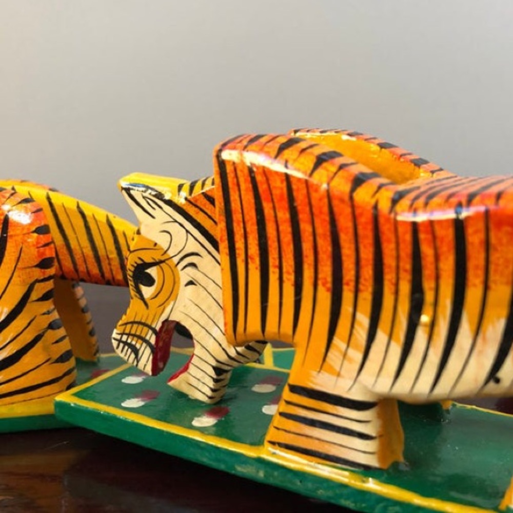 Vintage South Asian Eating Tiger Toy - Picture 3 of 15